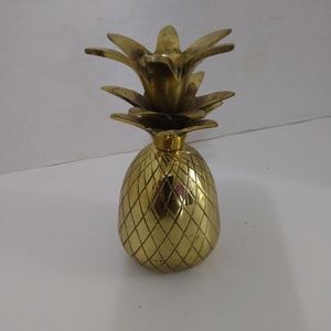 Hampton Brass Pineapple Candle Holder Decor